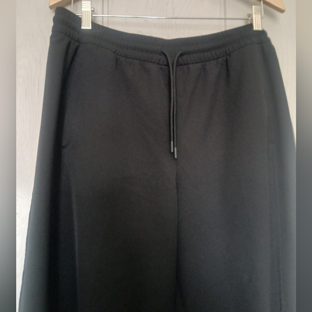 Athleta Black Wide Leg Stride Pants Size Large - Picture 6 of 14